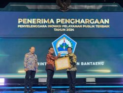 Pemkab Bantaeng Raih Penghargaan Top 5 Inovasi Terbaik Tingkat Nasional