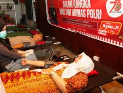 HUT Humas Polri, Bidhumas Polda Sulbar Gelar Donor Darah