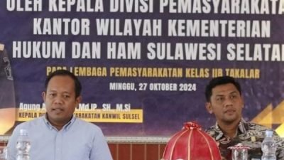 Kunjungi Lapas Takalar, Kadivpas Kemenkumham Sulsel Tekankan Pentingnya Tanggung Jawab