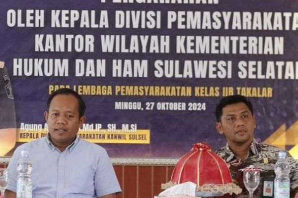 Kunjungi Lapas Takalar, Kadivpas Kemenkumham Sulsel Tekankan Pentingnya Tanggung Jawab