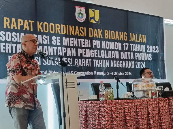 Sinkronisasi Data Pembangunan Infrastruktur Jalan, PUPR Sulbar Minta Bantuan Kementerian