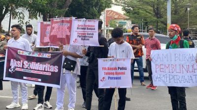 Aliansi Perawat Sulsel Tuntut Pembebasan 2 Rekan Tersangka Kasus Kematian ODGJ