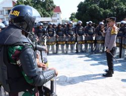 Jelang Pilkada, Polres Majene dan Kodim 1401 Gelar Latihan Pengendalian Massa