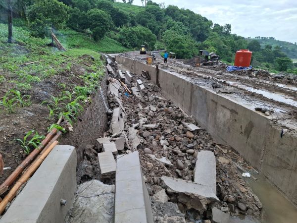 Telan Anggaran Rp13 Miliar, Proyek Kontruksi Saluran Irigasi di Jeneponto Jebol