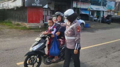 Jaga Ketertiban Jalan Raya, Satlantas Sinjai Sebar Personel di Titik Rawan