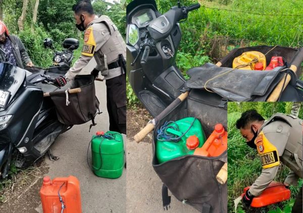 Temukan Warga Bawa Miras Saat Patroli, Bhabinkamtibmas Amankan 60 Liter Ballo