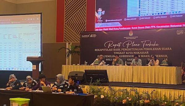 KPU Makassar Belum Tetapkan Peraih Suara Terbanyak Sebelum Selesai Hasil Rekapitulasi