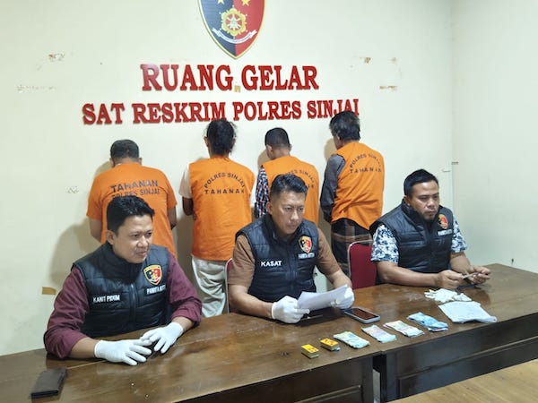 Polres Sinjai Amankan 4 Pelaku Judi Domino