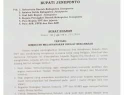 Ciptakan Suasana Religius, Pemkab Jeneponto Imbau ASN Muslim Sholat Fardhu Berjamaah
