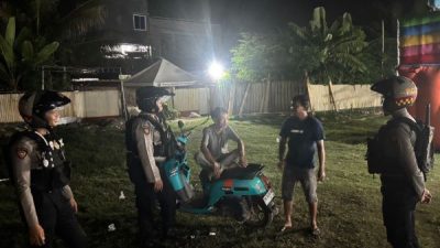 Jaga Kondusifitas Kamtibmas Sat Samapta Polres Sinjai Intens Patroli Malam