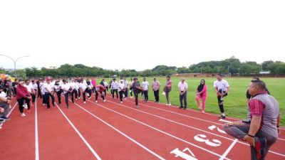 Jogging Track Bahan Rubber dan Berstandar Nasional Hadir di Gowa