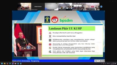 KUHP Baru Usung Keadilan Restoratif, Kanwil Kemenkum Sulsel Ikuti Sosialisasi