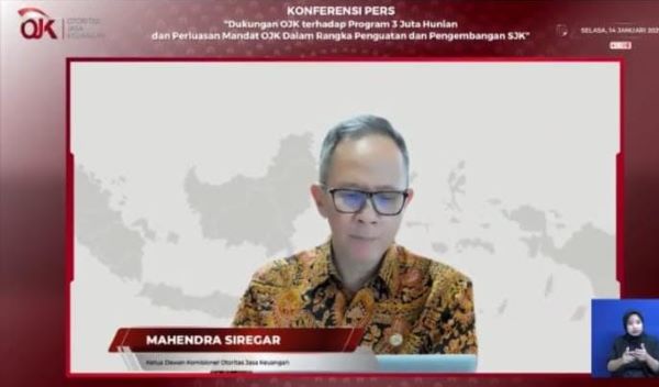 OJK Luncurkan Kebijakan Relaksasi Sektor Perumahan untuk Dukung Program 3 Juta Rumah