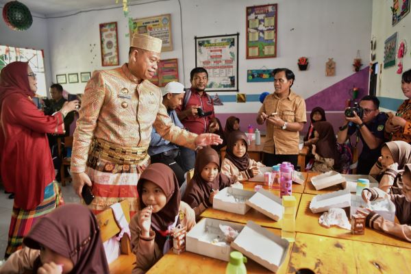 Pj Gubernur Sulsel Prof Fadjry Uji Coba Program MBG dan PKG di Palopo