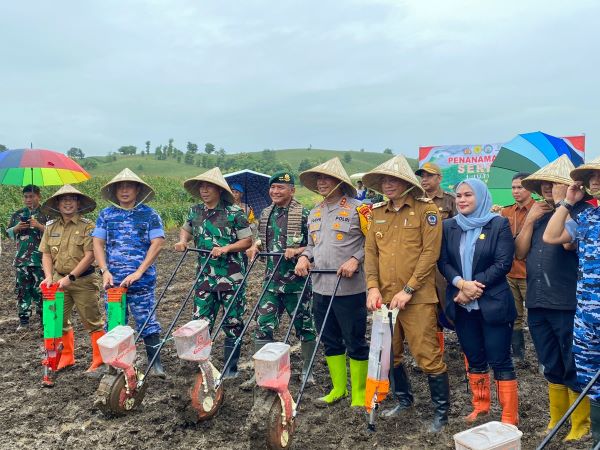 Wujudkan Swasembada Pangan 2025, Kapolda Sulsel Bersama Forkopimda Tanam Jagung 1 Hektar