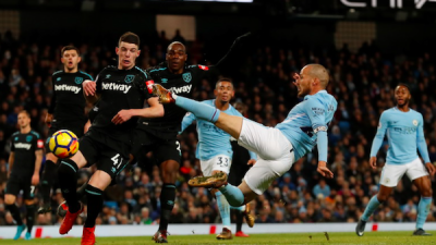 Manchester City Bungkam West Ham 4-1