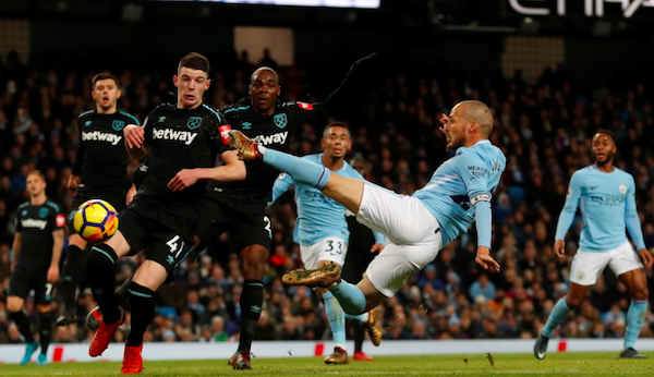 Manchester City Bungkam West Ham 4-1