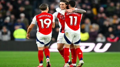 Gol Tunggal Riccardo Calafiori Bawa Arsenal Tundukkan Wolves 1-0