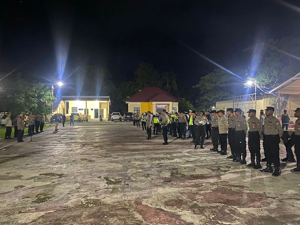 Polres Jeneponto Terjunkan Ratusan Personil Amankan Malam Tahun Baru 2025