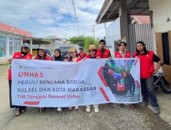 KKN Tematik Unhas Salurkan Bantuan untuk Korban Banjir di Jeneponto