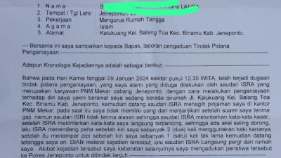 Petugas Tagih PNM Mekar Jeneponto Diduga Aniaya Nasabah, Korban Lapor Polisi!