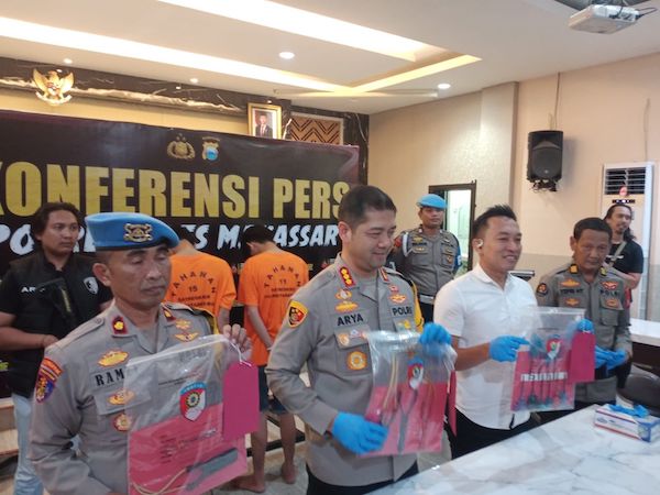 6 Pelaku Pembusuran dan Penganiayaan di Makassar Diamankan Polisi