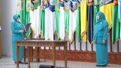 Andi Indriaty Syaiful Resmi Dilantik Sebagai Pj Ketua TP PKK Sulsel