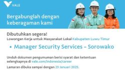 PT Vale Buka Loker Manager Security Service Bagi Warga Lutim, Cek Syaratnya!