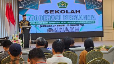 Kemenag Sulsel Luncurkan Program Sekolah Moderasi Beragama