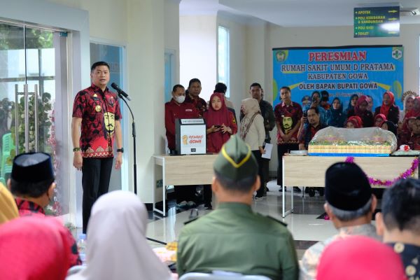 Tingkatkan Pelayanan Kesehatan, Bupati Adnan Resmikan Pembangunan Rumah Sakit Pratama Gowa