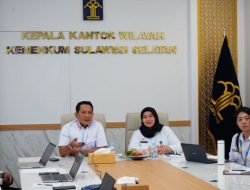 Tingkatkan Pembinaan Hukum, Kanwil Kemenkum Sulsel Ikuti Rakernis Program BPHN