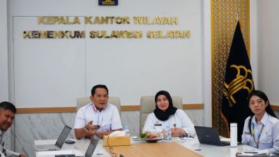 Tingkatkan Pembinaan Hukum, Kanwil Kemenkum Sulsel Ikuti Rakernis Program BPHN