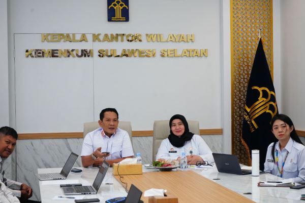 Tingkatkan Pembinaan Hukum, Kanwil Kemenkum Sulsel Ikuti Rakernis Program BPHN