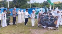 Polsek Sendana Kawal Pawai Taaruf Sambut Ramadhan 1446 H di Majene