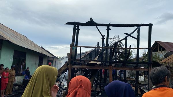 Satu Rumah di Wotu Lutim Hangus Dilalap si Jago Merah