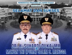 Gubernur dan Wakil Gubernur Sulbar Resmi Dilantik, Suhardi Duka: Ini Amanah Besar