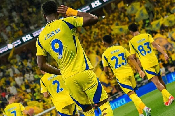 Al Nassr Menang 3-2 atas Al Ahli, Jhon Duran Cetak Dua Gol