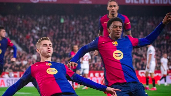 Barcelona Tekuk Sevilla 4-1, Pangkas Jarak dengan Duo Madrid