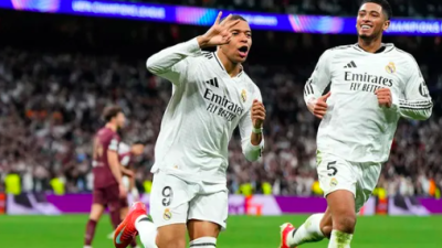 Mbappe Cetak Hattrick, Real Madrid Tumbangkan Manchester City 3-1