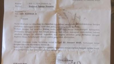 Diduga Perbedaan Politik di Pilkada, Seorang Tenaga Honorer Dishub Jeneponto Dinonaktifkan