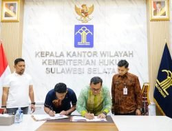 Kanwil Kemenkumham Sulsel Teken Perjanjian Pemanfaatan BMN untuk Imigrasi dan Pemasyarakatan
