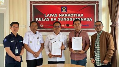 BRI Cabang Sungguminasa-Lapas Narkotika Kelas IIA Jalin Kerja Sama Layanan Keuangan