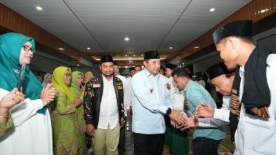Bahtiar Baharuddin Hadiri Peringatan Isra Mi’raj yang Digelar NU Sulbar