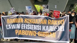 Efisiensi Anggaran Dinilai Rugikan Rakyat, Mahasiswa Makassar Turun ke Jalan