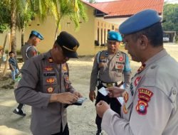 Propam Polres Majene Gelar Gaktiblin di Polsek Sendana, Temukan Pelanggaran