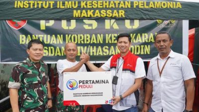 Pertamina Salurkan Bantuan bagi Korban Kebakaran Asrama Kesdam Hasanuddin