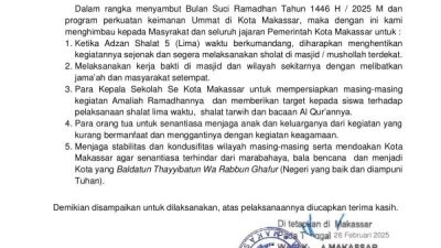 Jaga Kondusivitas Ramadhan, Appi Ajak Warga Perbanyak Ibadah