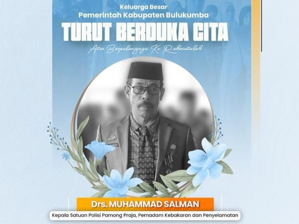 Kasatpol PP Bulukumba Salman Patongai Tutup Usia, Bupati Andi Utta Sampaikan Belasungkawa