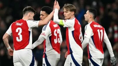 Imbang 2-2 Lawan PSV, Arsenal Pastikan Tiket ke Perempat Final Liga Champions