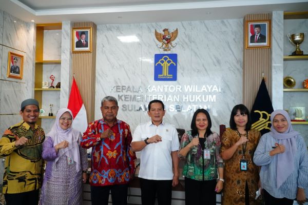 Kanwil Kemenkum Sulsel dan Kemenham Sulsel Bahas Optimalisasi Aset Negara